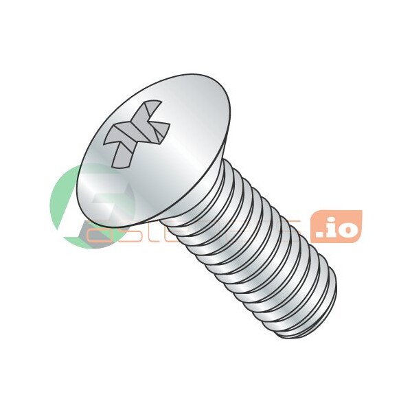 Newport Fasteners #10-24 x 2-1/4 in Phillips Oval Machine Screw, Zinc Plated Steel, 2000 PK 563901 - main